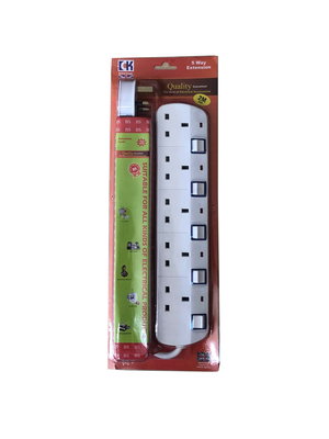 Ck plug ext. 5 way 2 mtr, , medium