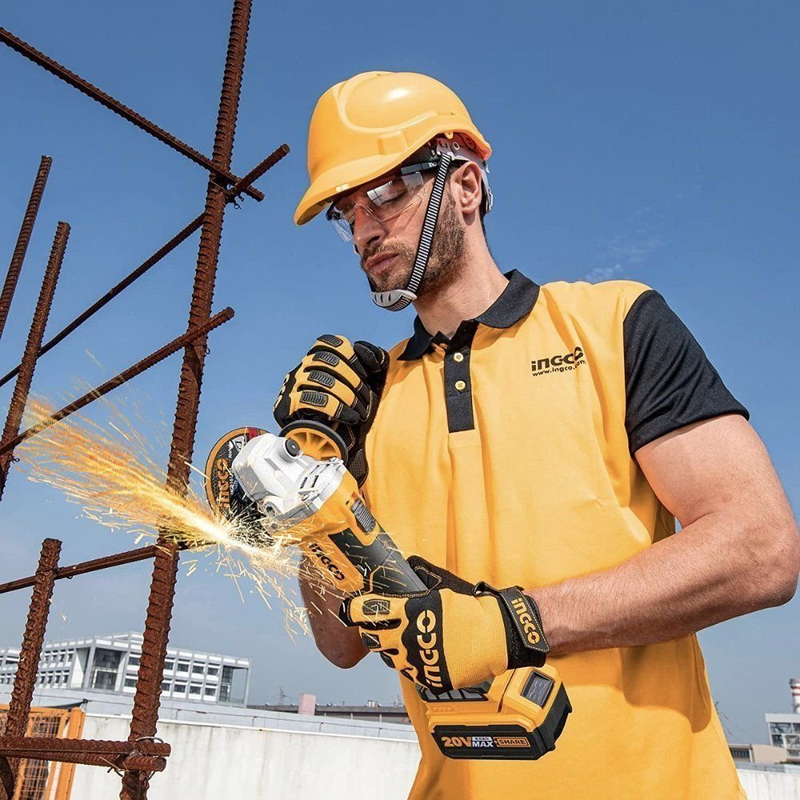 Product image: Ingco σετ γωνιακός τροχός και δραπανοκατσάβιδο μπαταρίας 20v με 2 μπαταρίες (1×2.0ah) (1×4.0ah), φορτιστή & αξεσουαρ, , medium-null