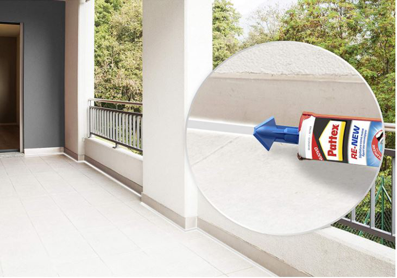 Pattex re-new σιλικονη-σφραγιστικο white 280ml, , medium-null