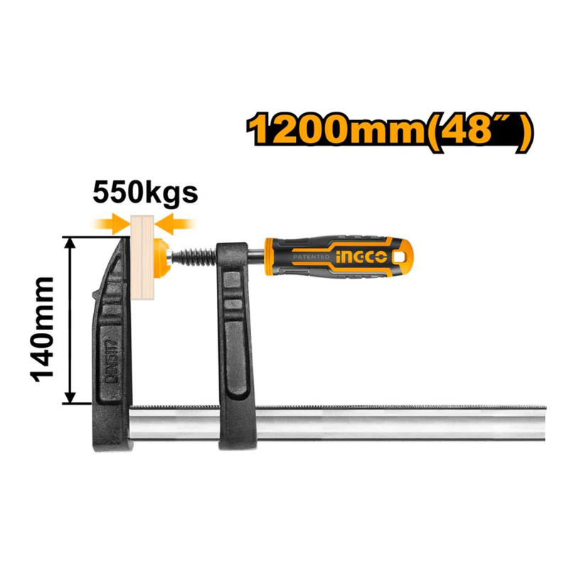 Ingco &sigma;&phi;&iota;&gamma;&kappa;&tau;ή&rho;&alpha;&sigmaf; &beta;&alpha;&rho;έ&omega;&sigmaf; &tau;ύ&pi;&omicron;&upsilon; 140x1200mm 550kg hfc021401, , medium-null