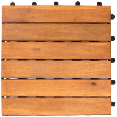 Deck tile acacia 30x30cm 9pcs