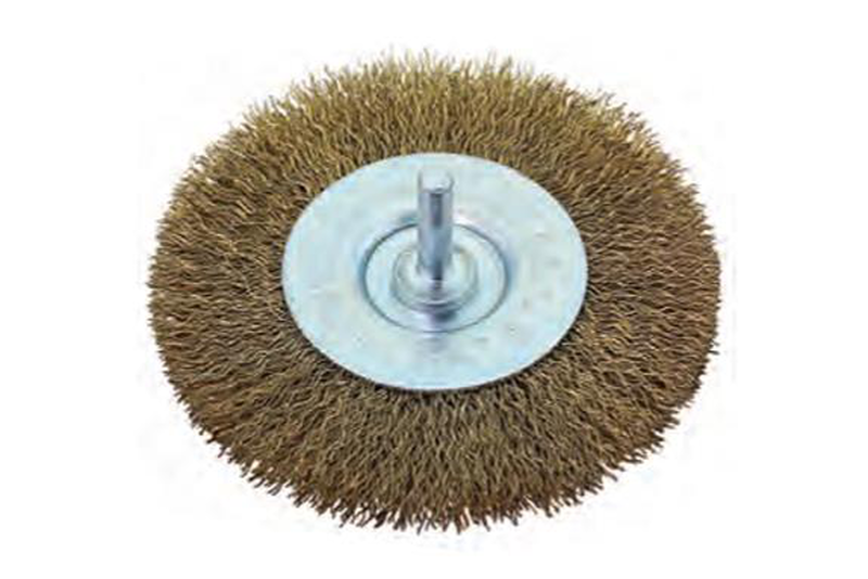 Wheel brush with shank (a13655)-null