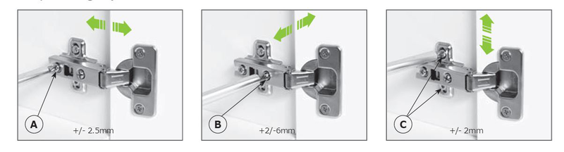 Kitchen cabinet hinges 18mm 2pcs fgv, , medium image number null