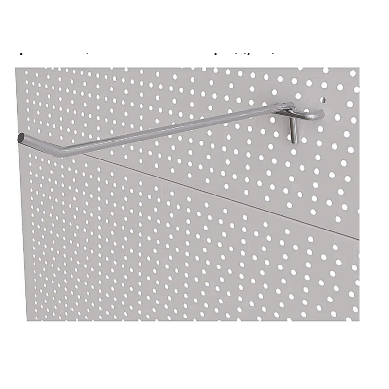 Γάντζος μονός hook-30cm-5.1mm για διάτρητο stand, μεταλλικός, , medium-null