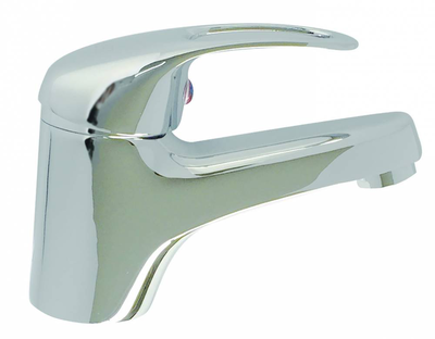Zeta mixer bathroom tap with clicker waste