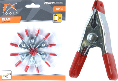 Spring clamps 5cm set of 6p
