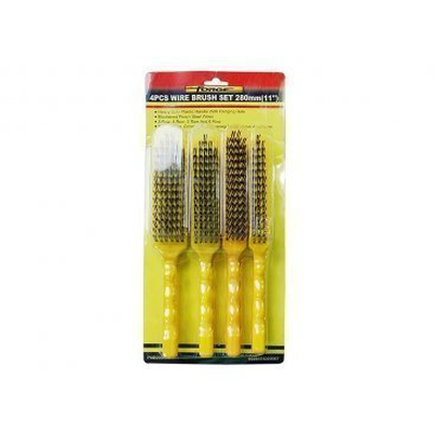 Wire brush set (4 pcs), , medium