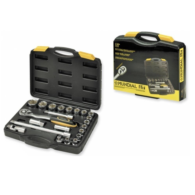 Εργαλειοθήκη με 22 sockets 1/2” πλαστική, , medium-null