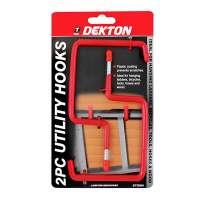 Dekton σετ 2 ανθεκτικοί γάντζοι χρήσης 8mm για οργάνωση & σταθερό κρέμασμα, , medium