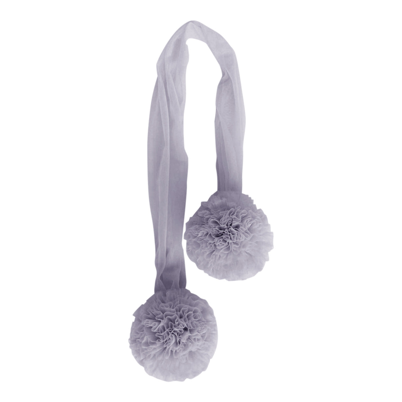 Spinkie dreamy canopy + 1 pom garland in light grey with silver crown, , medium-null