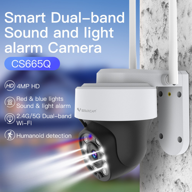 Vstarcam outdoor camera 4mp dual band Wi-Fi ip66 waterproof, , medium-null
