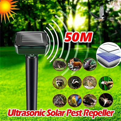 Ultrasonic solar birds and pests repeller, , medium