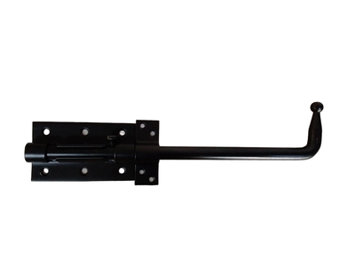 Door bolt black 20cm