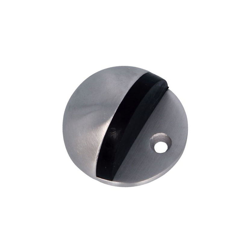 Door stopper mod. 100 s / s with black rubber, , medium-null