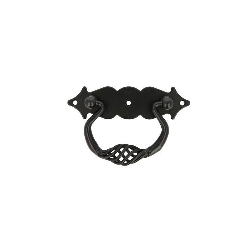 Door handle model 1006 100x31mm metallic black-null