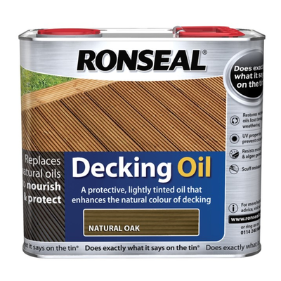 Ronseal® decking oil 2.5l - natural oak, , medium