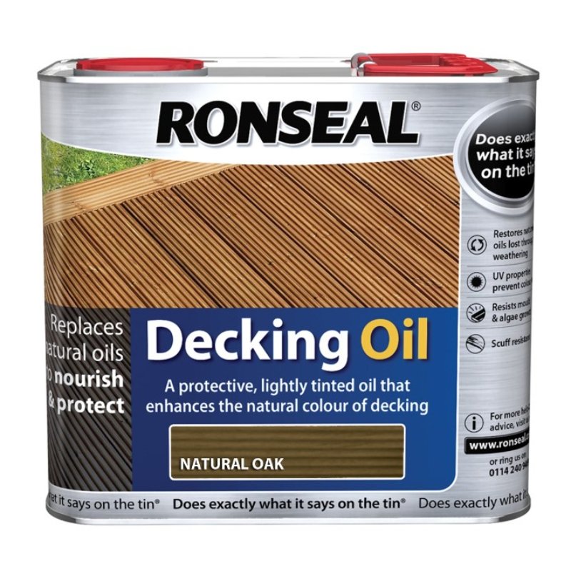 Ronseal® decking oil 2.5l - natural oak, , medium-null