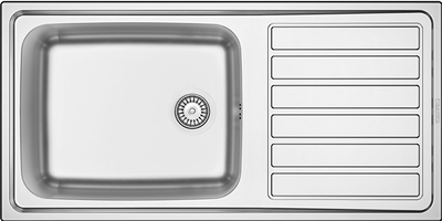 Balance kitchen sink 100x50x16cm, , medium