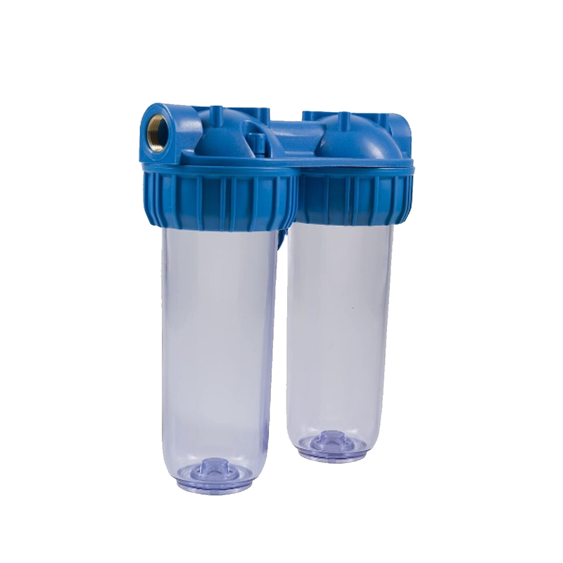 Double transparent water filter base 125-10d, , medium-null