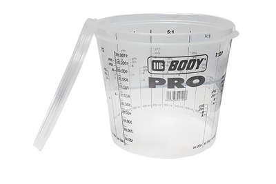Mixing cup & lid - paint mixing container  (a14893)