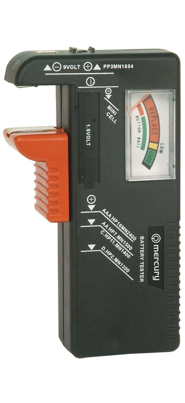 Product image: Mercury universal analogue battery tester 600.098uk, , medium-null