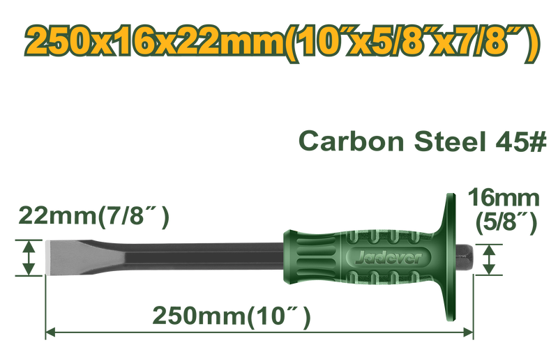 Cold chisel 22x16x250mm jadever, , medium-null