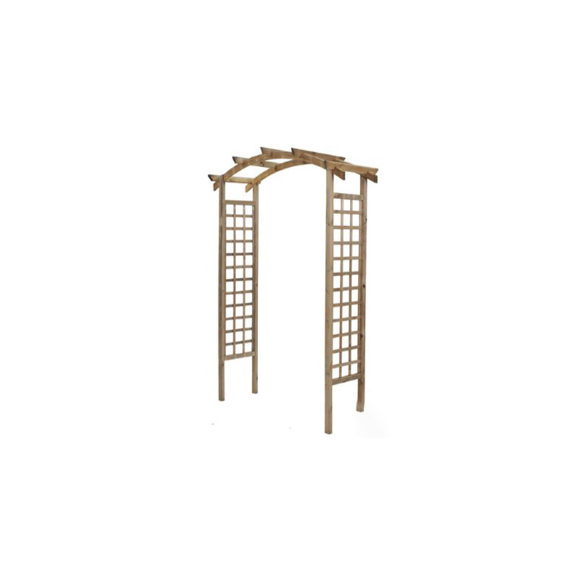 Burger wooden curved pergola 160x72x228,5cm pine, , medium image number null