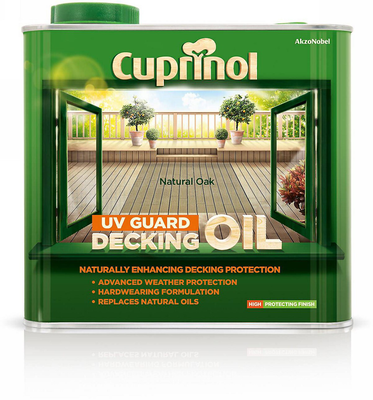 Cuprinol natural oak decking oil & protect 2.5l, , medium