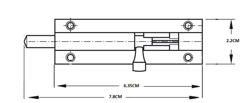 Door bolts nickel 2 1/2, , medium image number null