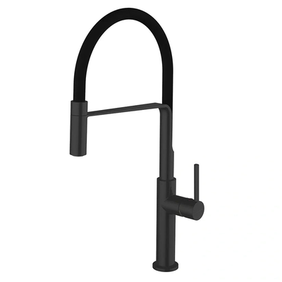 Grifos chef slim black kitchen mixer 2way