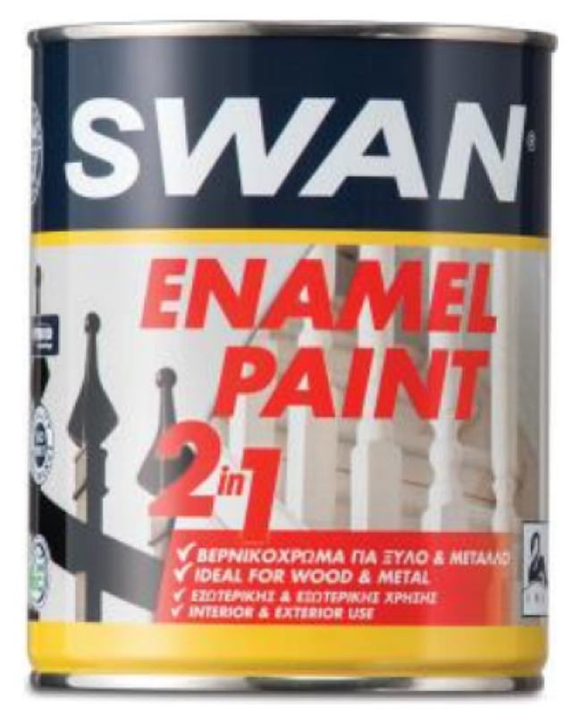 Enamel paint black 375ml swan, , medium image number null