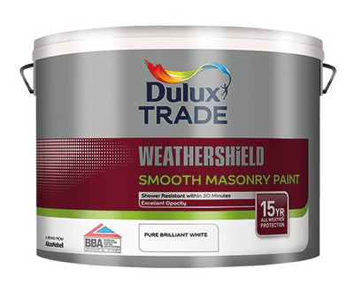Dulux high quality emulsion paint white smooth matt exterior 2.5l, , medium