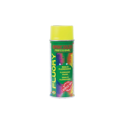 Eco service fluory fluorescent acrylic enamel spray 400ml yellow, Yellow, medium