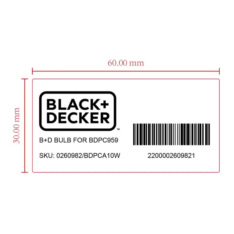 Black&decker bulb for bdpc959, , medium image number null