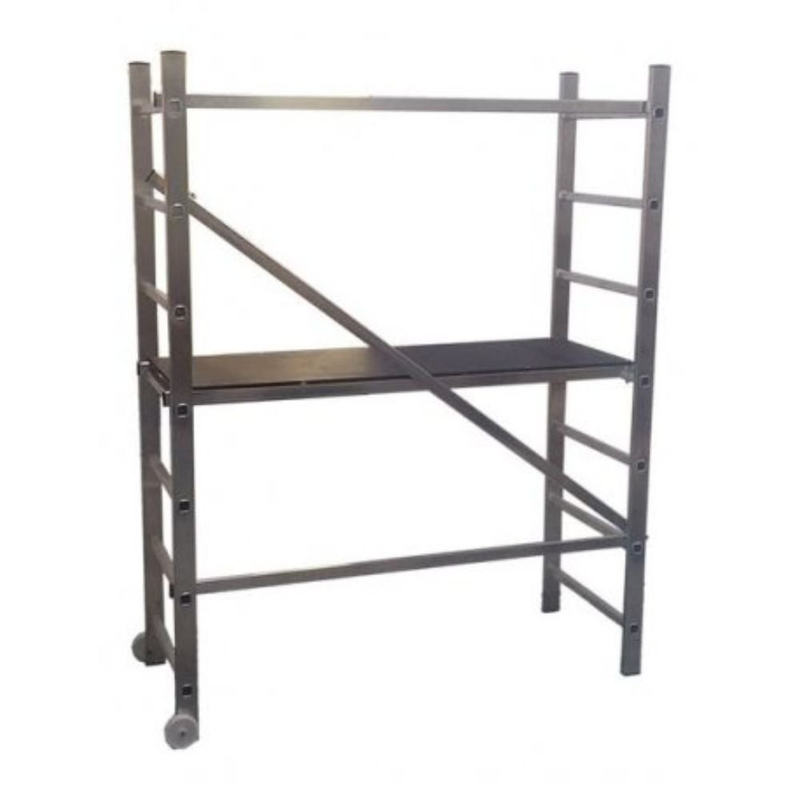Product image: Σκαλωσιά αλουμινίου με ύψος 2μ & μέγιστο ύψος εργασίας 3μ, , medium-null