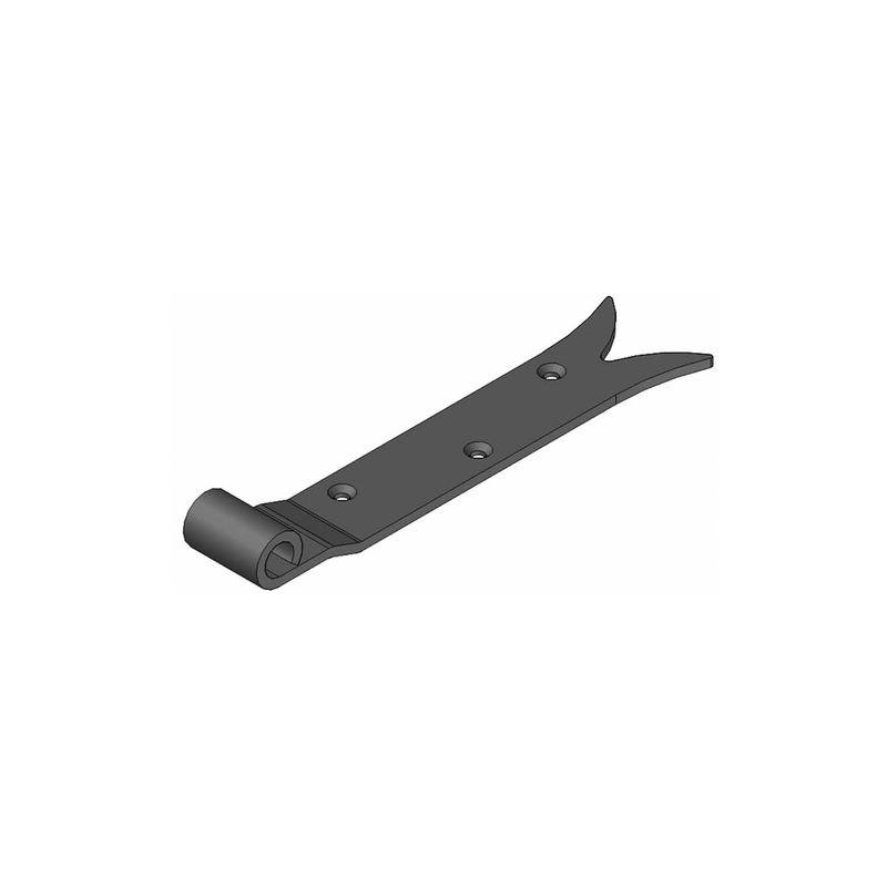 Door fixing arm gothic mod.7000 250mm metallic black-null