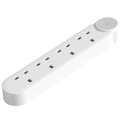 Shome 13a bs extension cord 4-way sockets with 2-meters 1.25mm cable white