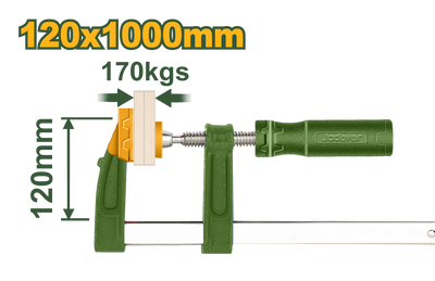 F clamp with plastic handle 120x100mm jadever, , medium