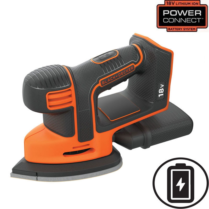 Black & decker bdcds18n-xj mouse detail sander solo 18v, , medium image number null