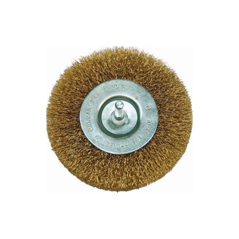 Product image: Benman round wire brush with shaft φ100 (475.00) (for drill)-null