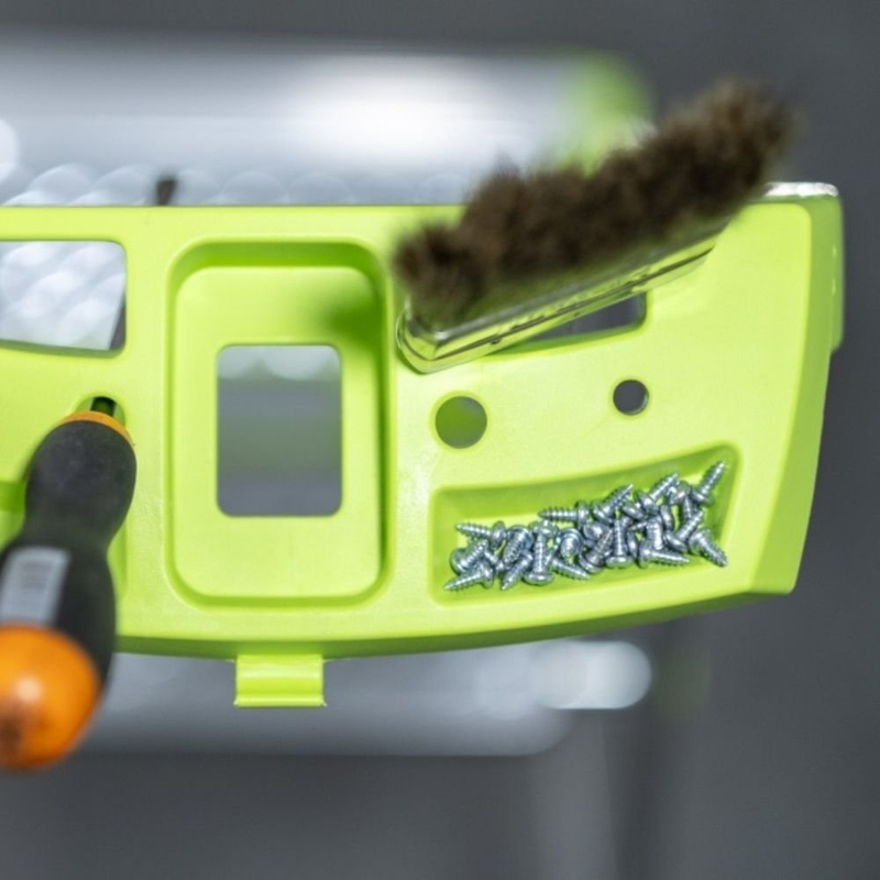 Product image: Σκάλα αλουμινίου 3+1 σκαλοπάτια με θήκη για εργαλεία 150kg max, , medium-null