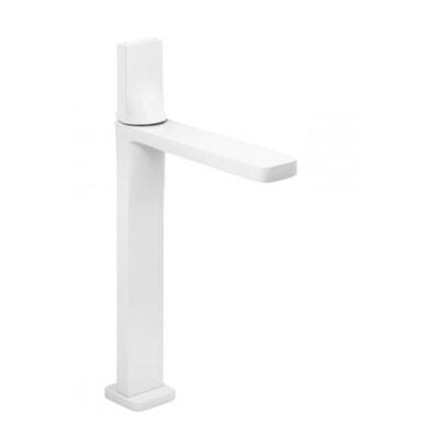 Line 42 long white basin mixer, , medium