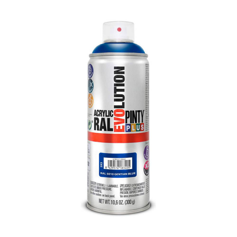 Acrylic paint spray matt Gentian blue ral 5010 400ml, , medium-null