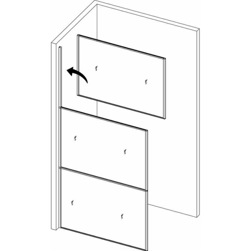 Interceramic shower screen ics 200x90cm, , medium-null