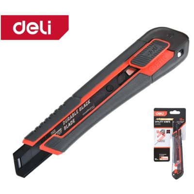 Deli tools snap off black blade sk2 18mm, , medium