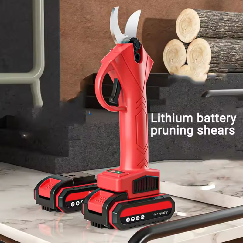 Product image: Ασύρματο ηλεκτρικό κλαδευτήρι μπαταρίας 24v έως 28mm με 2 μπαταρίες, φορτιστή και βαλιτσακι μεταφοράς – ασφάλεια και υψηλή απόδοση για άψογο κλάδεμα, , medium-null
