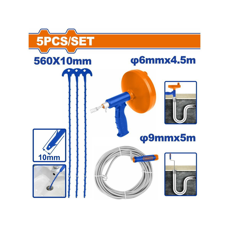 Product image: Wadfow σετ αποφρακτικων σωληνων 5 τεμ, , medium-null