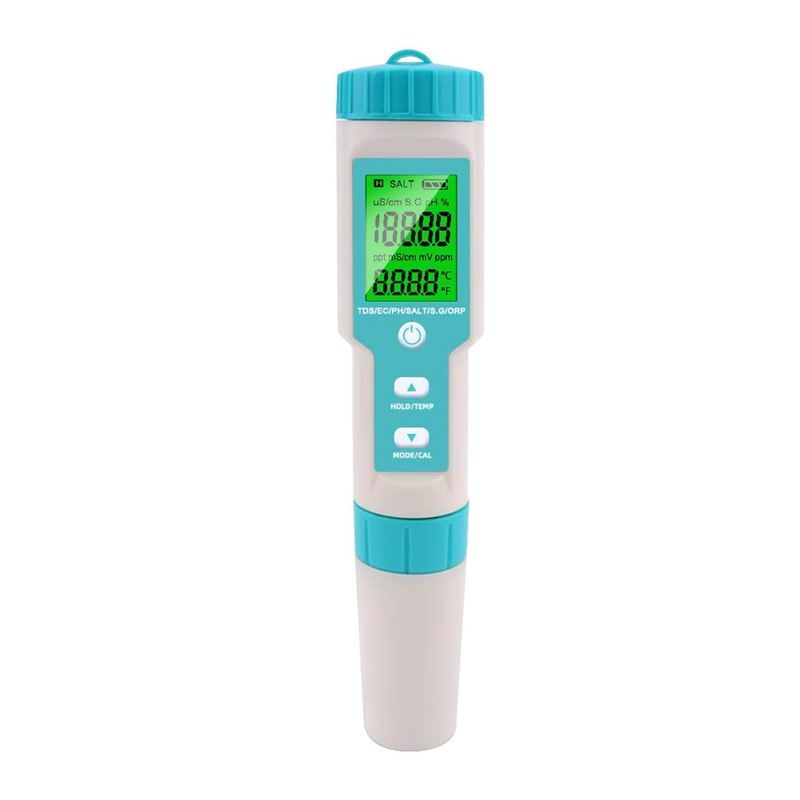 Noyafa nf-c600 digital 7 in 1 ph tds ec salt s. G. Temp meter acidimeter ppm electric conductivity salinity water quality tester, , medium-null