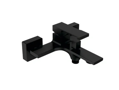 Vega black bath mixer, Black, medium