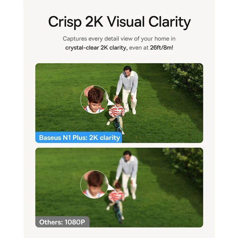 Baseus security n1 plus outdoor camera 2k full color white, , medium-null